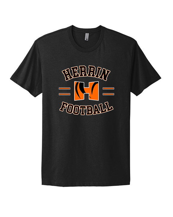 Herrin HS Football Curve - Mens Select Cotton T-Shirt