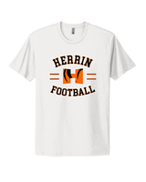 Herrin HS Football Curve - Mens Select Cotton T-Shirt