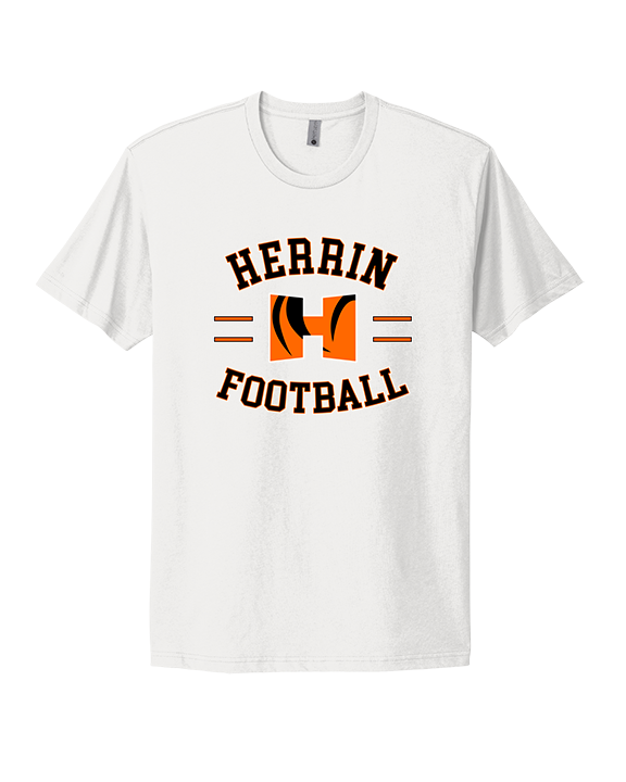 Herrin HS Football Curve - Mens Select Cotton T-Shirt