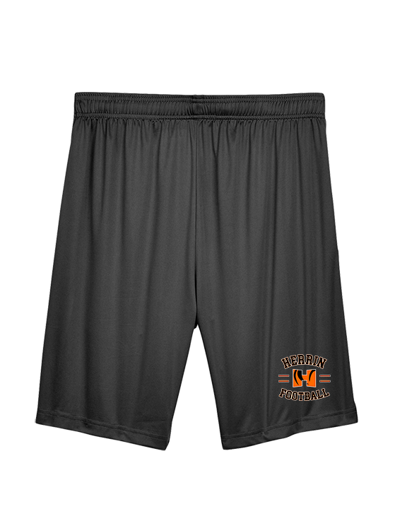 Herrin HS Football Curve - Mens Training Shorts with Pockets