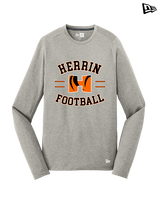 Herrin HS Football Curve - New Era Performance Long Sleeve