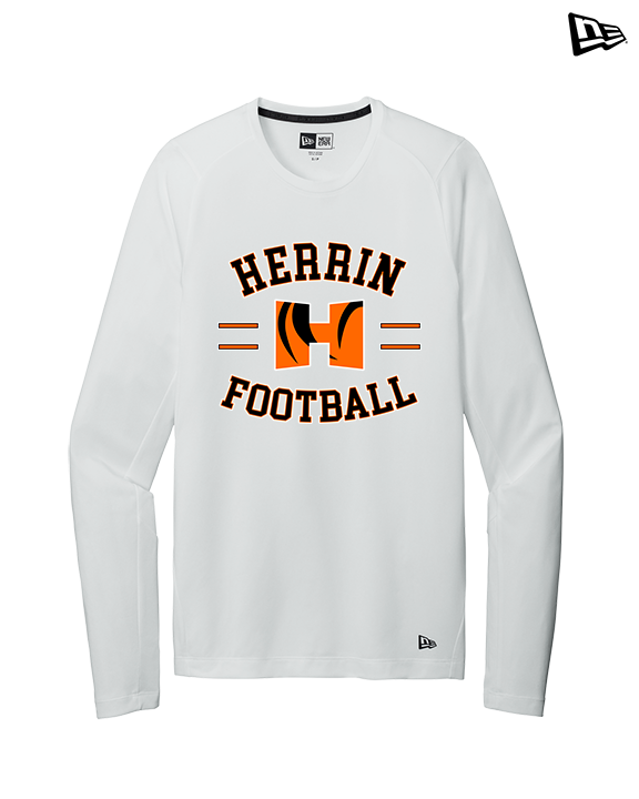 Herrin HS Football Curve - New Era Performance Long Sleeve