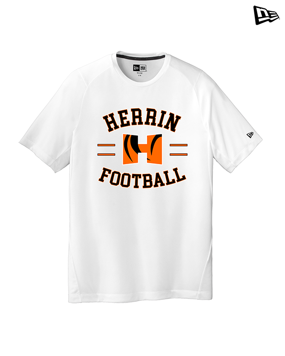 Herrin HS Football Curve - New Era Performance Shirt