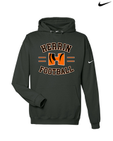 Herrin HS Football Curve - Nike Club Fleece Hoodie