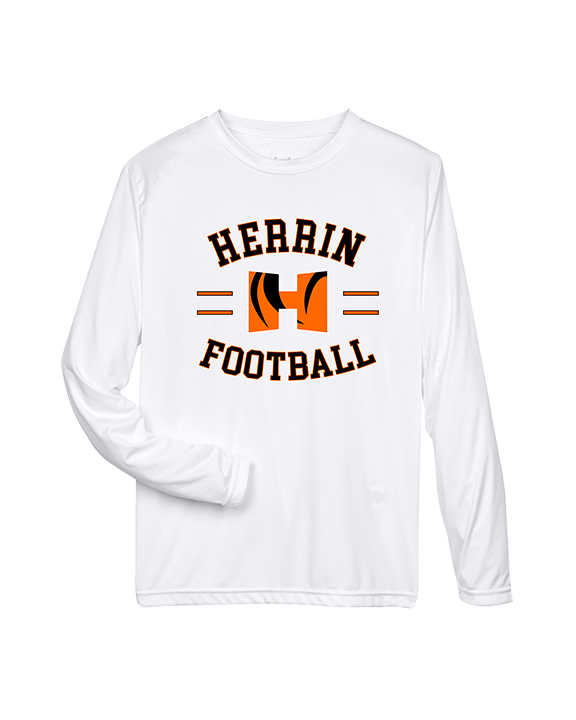 Herrin HS Football Curve - Performance Longsleeve