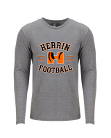 Herrin HS Football Curve - Tri-Blend Long Sleeve