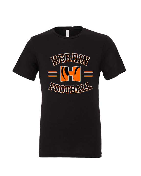 Herrin HS Football Curve - Tri-Blend Shirt