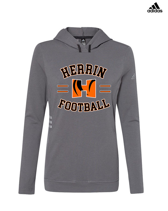 Herrin HS Football Curve - Womens Adidas Hoodie