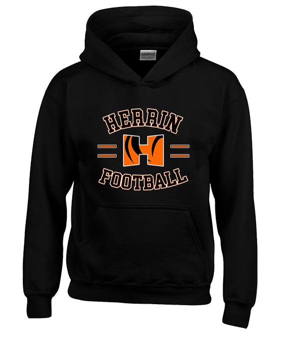Herrin HS Football Curve - Youth Hoodie