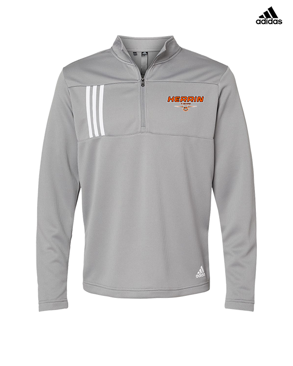 Herrin HS Football Design - Mens Adidas Quarter Zip