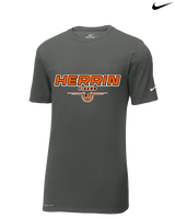 Herrin HS Football Design - Mens Nike Cotton Poly Tee