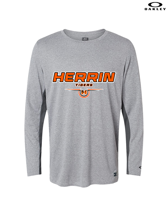 Herrin HS Football Design - Mens Oakley Longsleeve