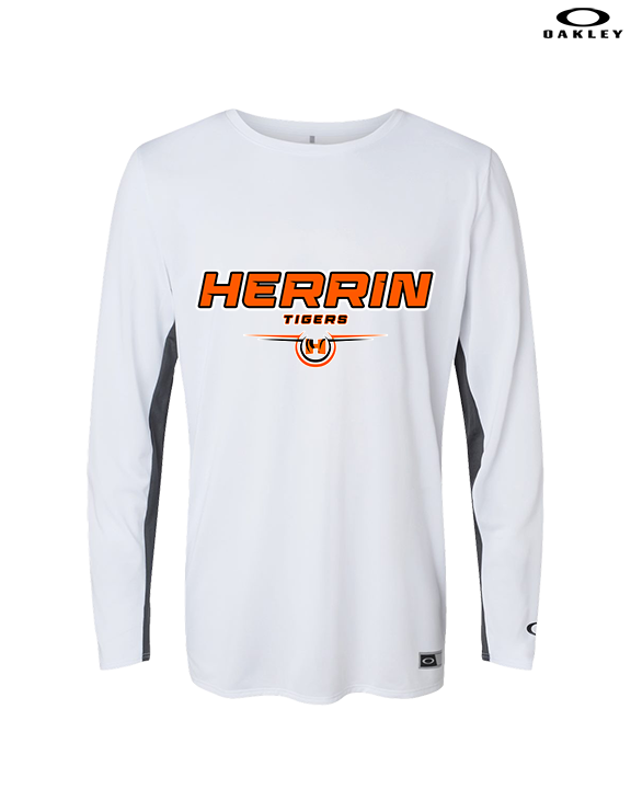 Herrin HS Football Design - Mens Oakley Longsleeve