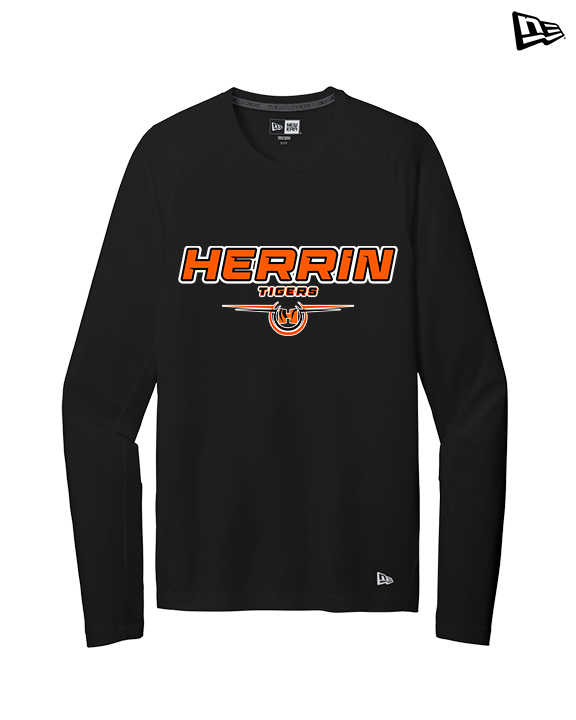 Herrin HS Football Design - New Era Performance Long Sleeve