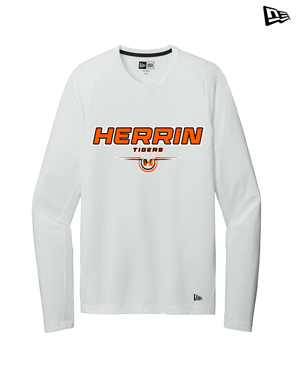 Herrin HS Football Design - New Era Performance Long Sleeve