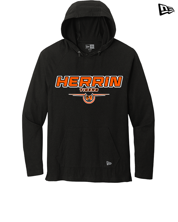 Herrin HS Football Design - New Era Tri-Blend Hoodie