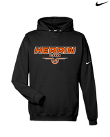 Herrin HS Football Design - Nike Club Fleece Hoodie