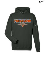 Herrin HS Football Design - Nike Club Fleece Hoodie