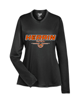Herrin HS Football Design - Womens Performance Longsleeve