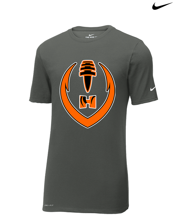 Herrin HS Football Full Football - Mens Nike Cotton Poly Tee