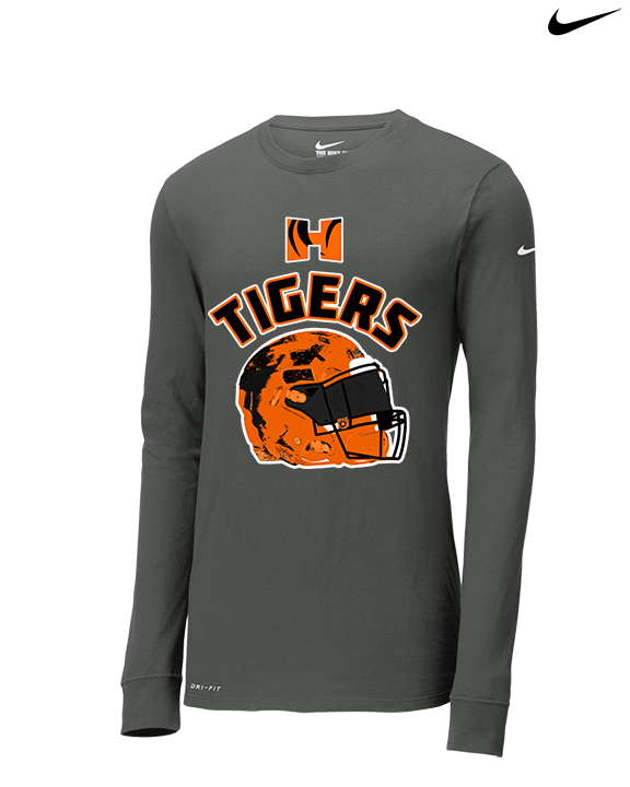 Herrin HS Football Helmet - Mens Nike Longsleeve
