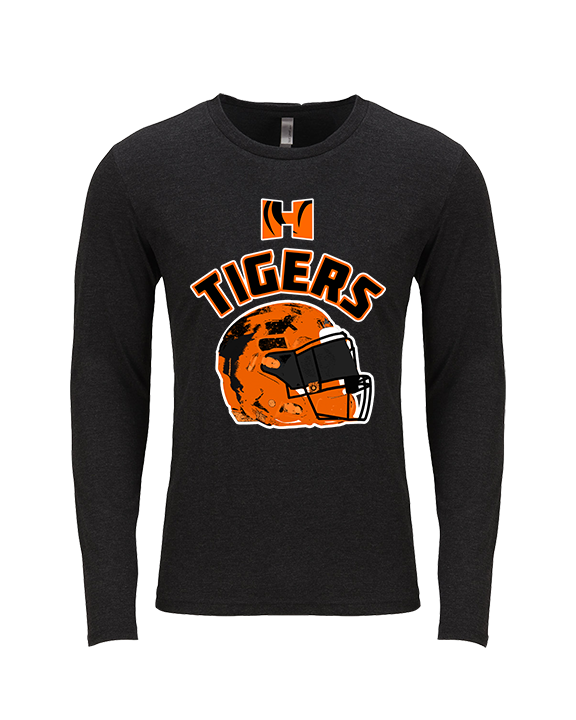 Herrin HS Football Helmet - Tri-Blend Long Sleeve