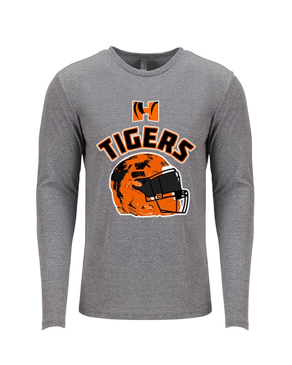 Herrin HS Football Helmet - Tri-Blend Long Sleeve