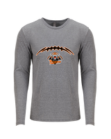Herrin HS Football Laces - Tri-Blend Long Sleeve