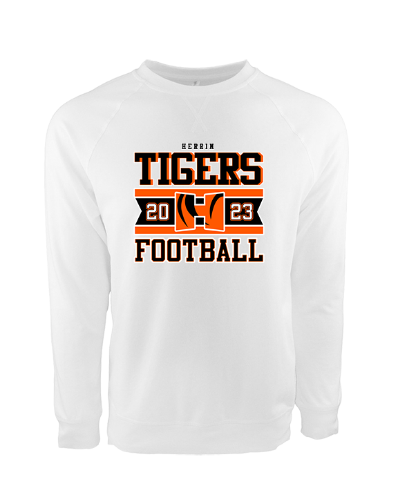 Herrin HS Football Stamp - Crewneck Sweatshirt