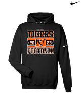 Herrin HS Football Stamp - Nike Club Fleece Hoodie