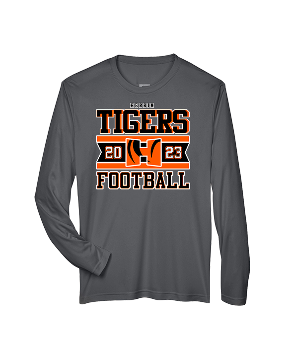 Herrin HS Football Stamp - Performance Longsleeve