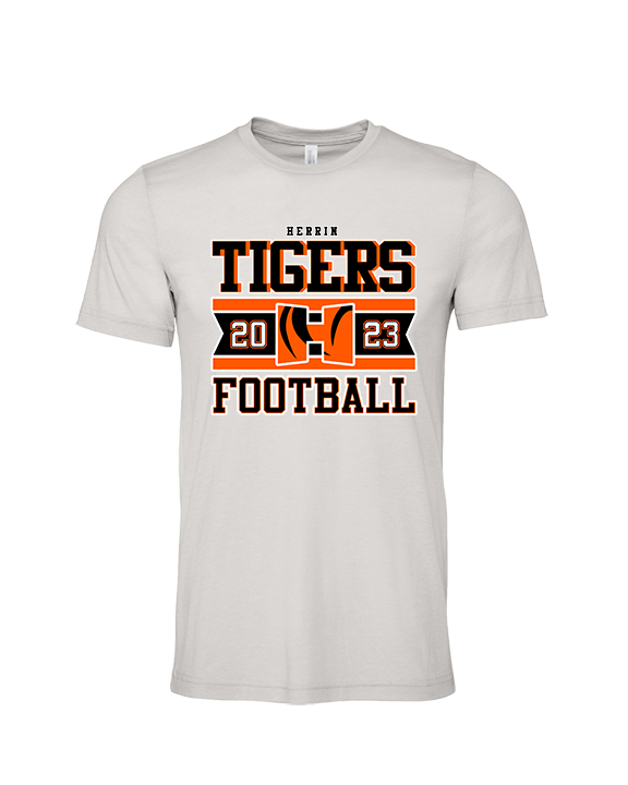 Herrin HS Football Stamp - Tri-Blend Shirt