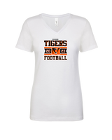 Herrin HS Football Stamp - Womens Vneck