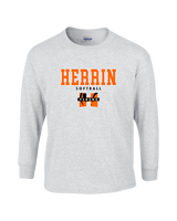 Herrin HS Softball Block - Cotton Longsleeve