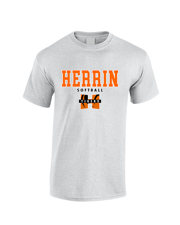 Herrin HS Softball Block - Cotton T-Shirt