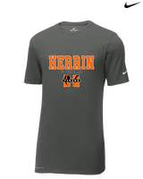 Herrin HS Softball Block - Mens Nike Cotton Poly Tee