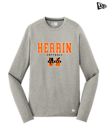 Herrin HS Softball Block - New Era Performance Long Sleeve