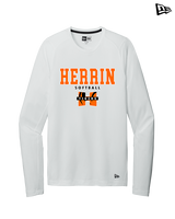 Herrin HS Softball Block - New Era Performance Long Sleeve