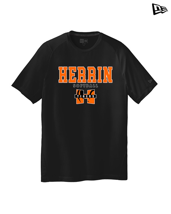 Herrin HS Softball Block - New Era Performance Shirt