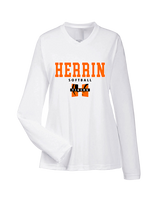 Herrin HS Softball Block - Womens Performance Longsleeve