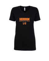 Herrin HS Softball Keen - Womens Vneck