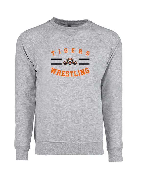 Herrin HS Wrestling Curve - Crewneck Sweatshirt