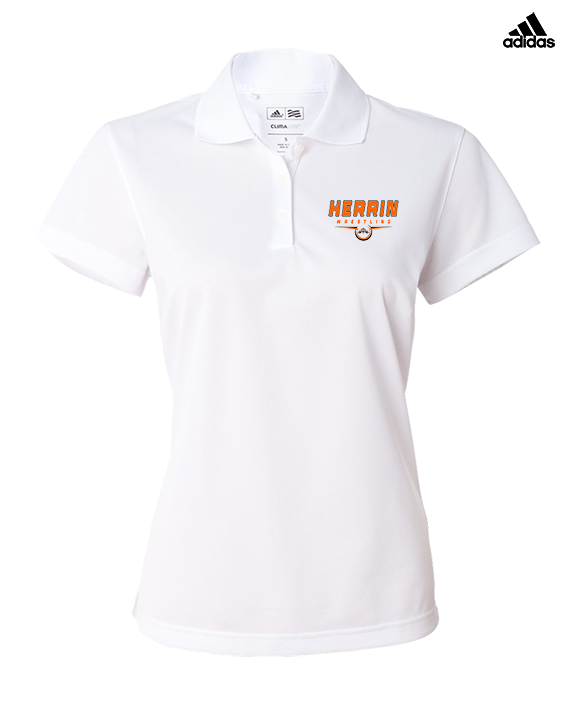 Herrin HS Wrestling Design - Adidas Womens Polo
