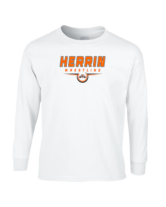 Herrin HS Wrestling Design - Cotton Longsleeve