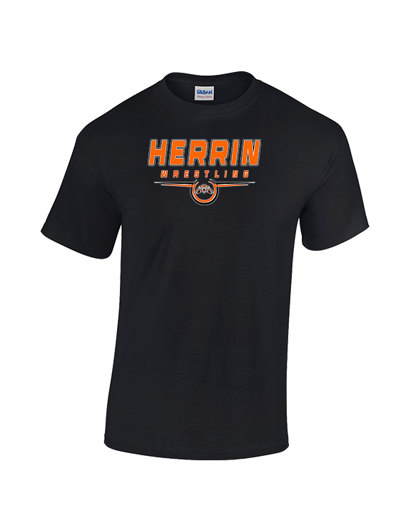 Herrin HS Wrestling Design - Cotton T-Shirt