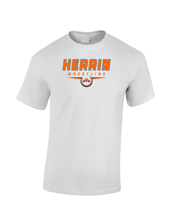 Herrin HS Wrestling Design - Cotton T-Shirt