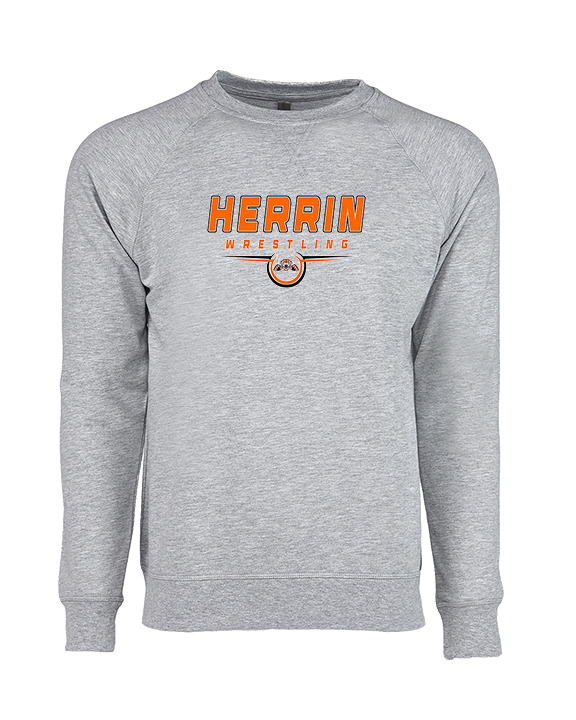 Herrin HS Wrestling Design - Crewneck Sweatshirt