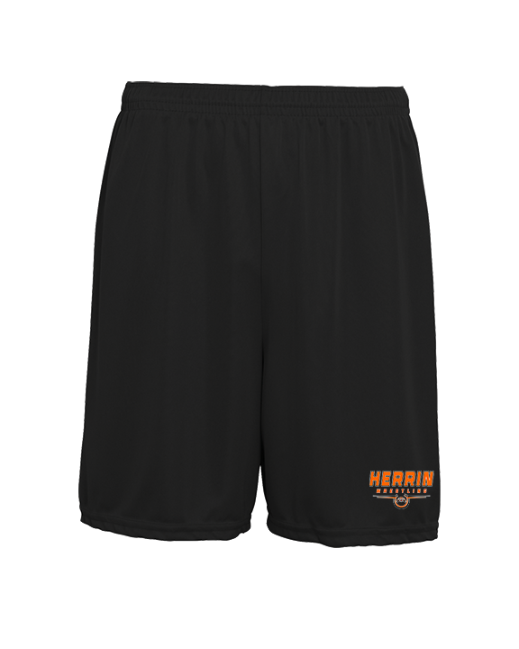 Herrin HS Wrestling Design - Mens 7inch Training Shorts