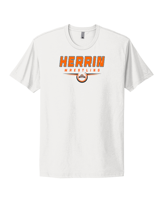 Herrin HS Wrestling Design - Mens Select Cotton T-Shirt