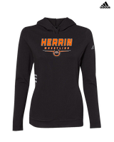 Herrin HS Wrestling Design - Womens Adidas Hoodie